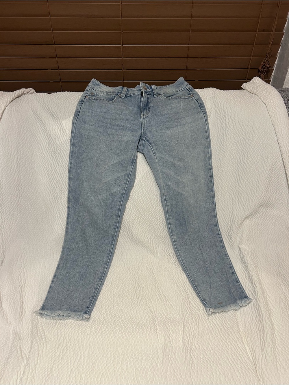 Rewash Light Blue Cropped Ankle Jeans
